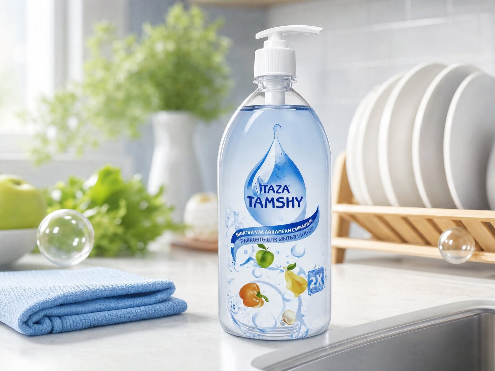 TAMSHY — гель для посуды и фруктов на кухне